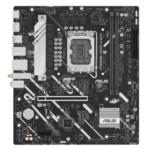 Asus PRIME H810M-A WIFI, Intel H810, 1851, Micro ATX, 2 DDR5, HDMI, DP, Wi-Fi 6E, GB LAN, 2x M.2 Asus PRIME H810M-A WIFI, Intel H810, 1851, Micro ATX, 2 DDR5, HDMI, DP, Wi-Fi 6E, GB LAN, 2x M.2